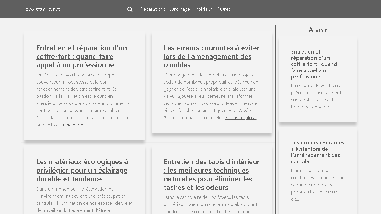 Capture d'écran de http://www.devisfacile.net/